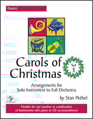 cover Carols of Christmas #1 Flute Book, Flexible Ensemble, opt. Solo cover